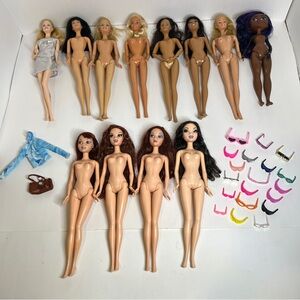 TLC Flawed Doll Lot My Scene Chelsea Nolee Barbie Happy Family Nikki Lea Vintage